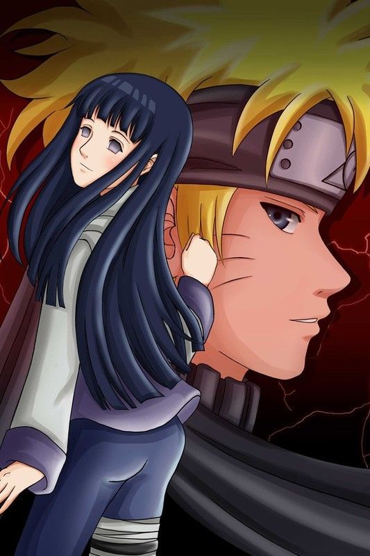 Naruto et Hinanta du manga Naruto